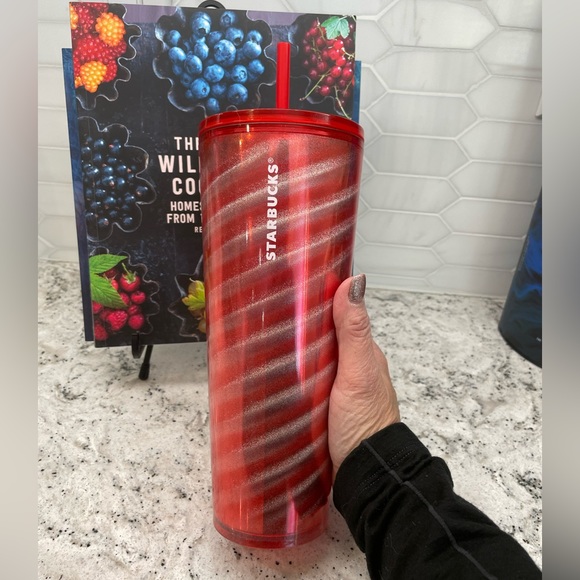 Starbucks Other - Starbucks Glitter Striped Tumbler. NWT. Great for many holidays! Brand New.
